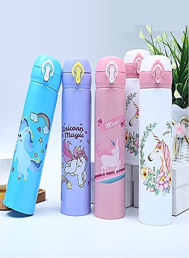 OANGO Stylish Cartoon Printed Design Stainless Steel Vacuum flasks Thermos Bottle/Water Bottle for Kids/Flask Insulated Bottle for School and Office- 500 ml || Multicolor || - Image 1